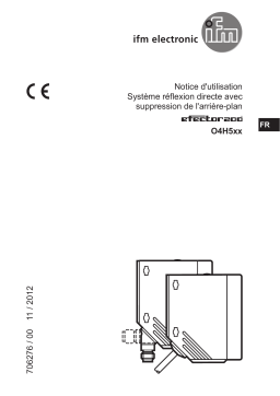 IFM O4H501 Diffuse reflection sensor Mode d'emploi