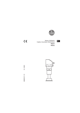 IFM PI2214 Flush pressure sensor Mode d'emploi