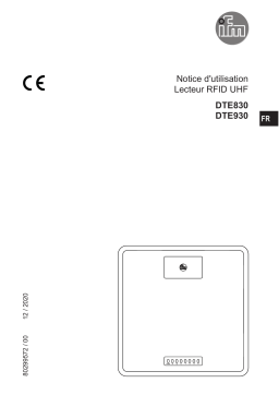 IFM DTE930 RFID evaluation unit UHF Mode d'emploi