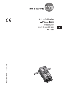 IFM AC5223 AS-Interface ClassicLine module Guide d'installation