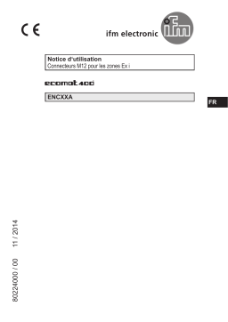 IFM ENC12A Female cordset Mode d'emploi