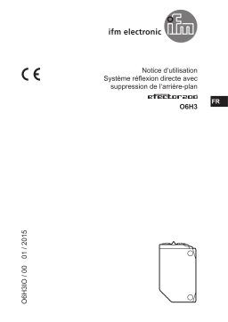 IFM O6H309 Diffuse reflection sensor Mode d'emploi