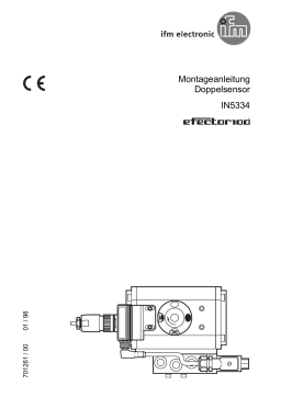 IFM IN5334 Dual inductive sensor for valve actuator Guide d'installation