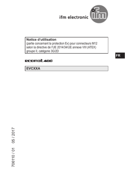 IFM EVC29A Female cordset Mode d'emploi