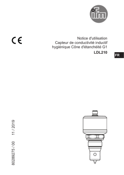 IFM LDL210 Inductive conductivity sensor Mode d'emploi