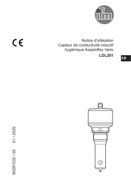 IFM LDL201 Inductive conductivity sensor Mode d'emploi