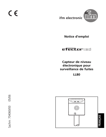 IFM LL8024 Continuous level sensor Mode d'emploi | Fixfr