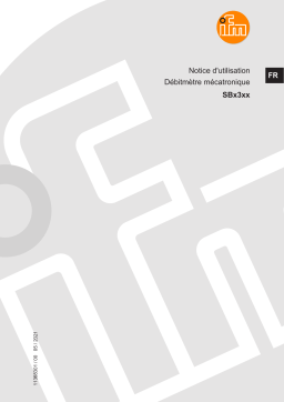 IFM SBG334 Flow sensor Mode d'emploi