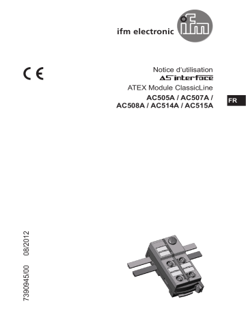 AC505A | AC514A | IFM AC508A AS-Interface ClassicLine module Mode d'emploi | Fixfr