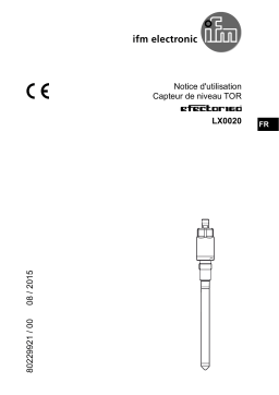 IFM LX0020 Sensor for point level detection Mode d'emploi