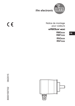 IFM RM7012 Absolute multiturn encoder Guide d'installation