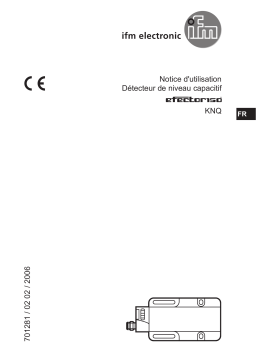 IFM KN5112 Capacitive sensor Guide d'installation