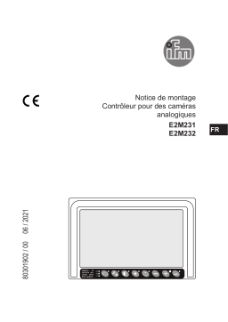 IFM E2M231 monitor Guide d'installation