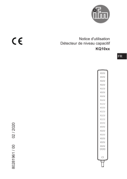 IFM KQ1001 Electronic level sensor Mode d'emploi