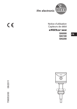 IFM SI6000 Flow monitor Mode d'emploi