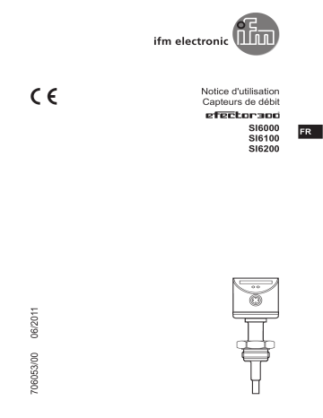 SI6200 | IFM SI6000 Flow monitor Mode d'emploi | Fixfr