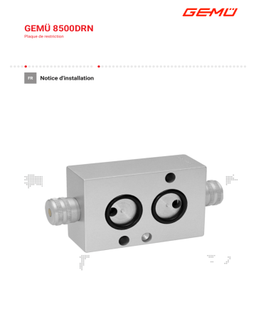 Gemu 8500 Electrically operated pilot solenoid valve Manuel utilisateur | Fixfr