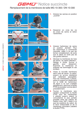 Gemu 601 Manually operated diaphragm valve Manuel utilisateur