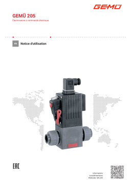 Gemu 205 Electrically operated solenoid valve Mode d'emploi