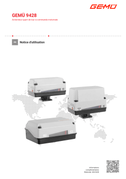 Gemu 9428 Motorized quarter turn actuator Mode d'emploi