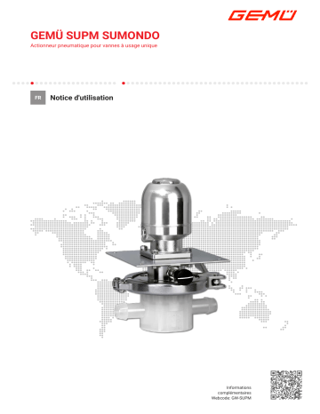 Gemu SUB SUMONDO Single-use valve bodies Mode d'emploi | Fixfr