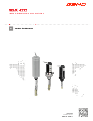 Gemu 4232 Travel sensor for linear actuators Mode d'emploi | Fixfr
