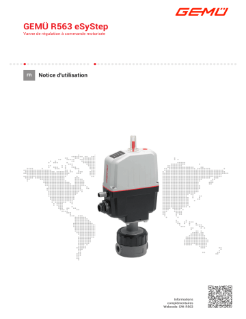 Gemu R563 eSyStep Motorized control valve Mode d'emploi | Fixfr