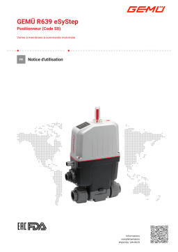 Gemu R639 eSyStep Motorized diaphragm valve Mode d'emploi