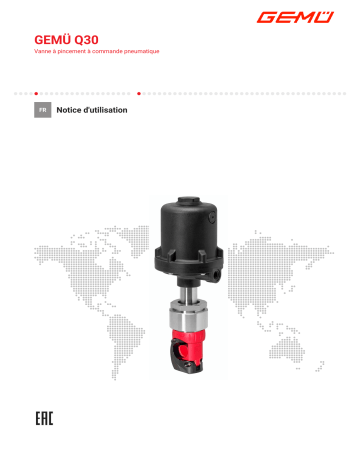 Gemu Q30 Pneumatically operated pinch valve Mode d'emploi | Fixfr