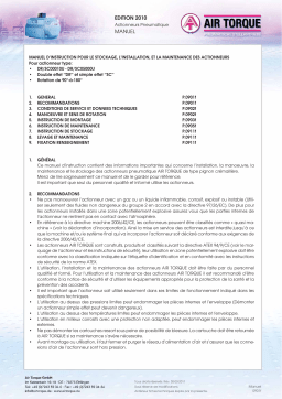 Gemu SC Pneumatic quarter turn actuator Mode d'emploi