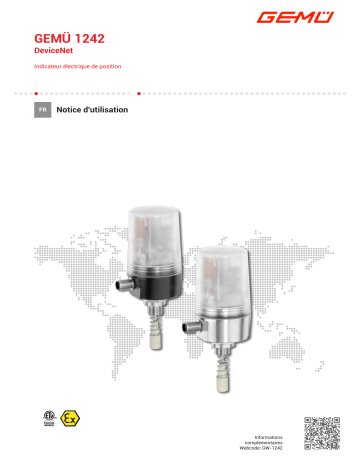 Gemu 1242 Electrical position indicator Mode d'emploi | Fixfr