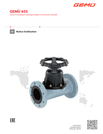 Gemu 655 Manually operated full bore diaphragm valve Mode d'emploi | Fixfr