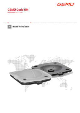 Gemu Code 5M PTFE/EPDM diaphragm Manuel utilisateur