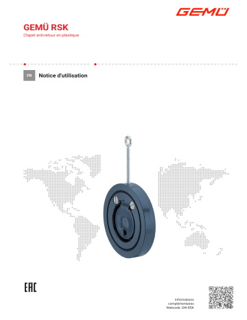 Gemu RSK Plastic check valve Mode d'emploi | Fixfr