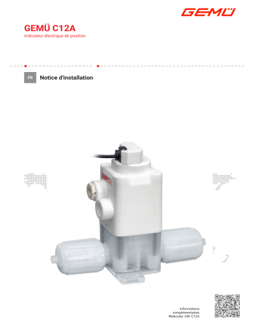 Gemu C12A Electrical position indicator Manuel utilisateur | Fixfr