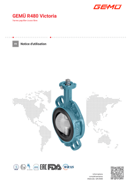 Gemu R480 Victoria Butterfly valve Mode d'emploi