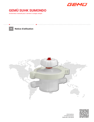 SUHK SUMONDO | Gemu SUB SUMONDO Single-use valve bodies Mode d'emploi | Fixfr