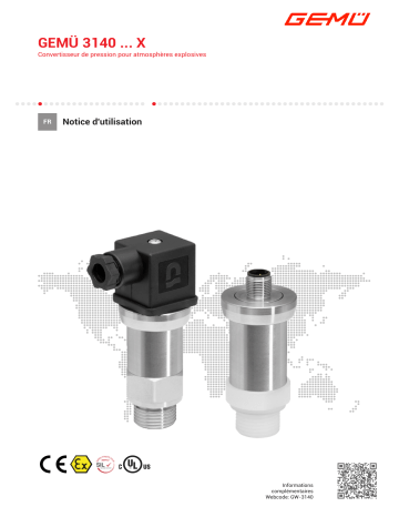 Gemu 3140 Pressure transducer and pressure switch Mode d'emploi | Fixfr