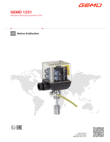 Gemu 1231 Electrical position indicator Mode d'emploi | Fixfr