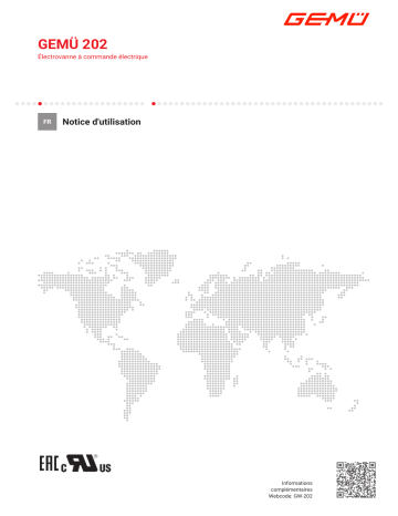 Gemu 202 Electrically operated solenoid valve Mode d'emploi | Fixfr