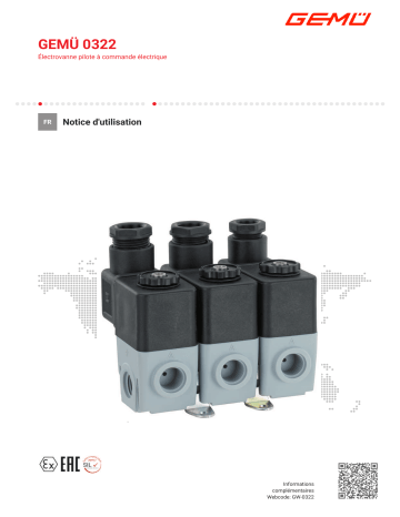 Gemu 0322 Electrically operated pilot solenoid valve Mode d'emploi | Fixfr
