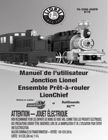 Lionel Junction LionChief Ready-To-Run Set 6/16 FR Manuel du propriétaire | Fixfr