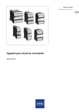 Stahl 8510 Mode d'emploi