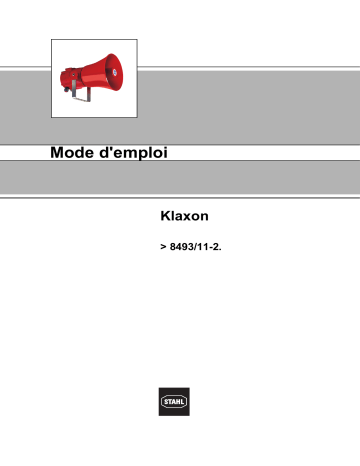 Stahl 8493 Mode d'emploi | Fixfr