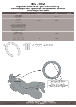 GIVI BF05 Specific flange Mode d'emploi