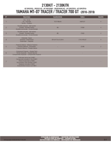 GIVI 2130KIT Specific kit Mode d'emploi | Fixfr