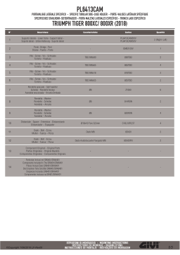 GIVI PL6413CAM Specific pannier holder Mode d'emploi