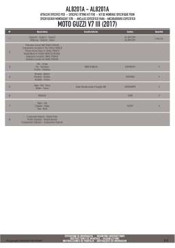 GIVI AL8201A Specific fitting kit Mode d'emploi