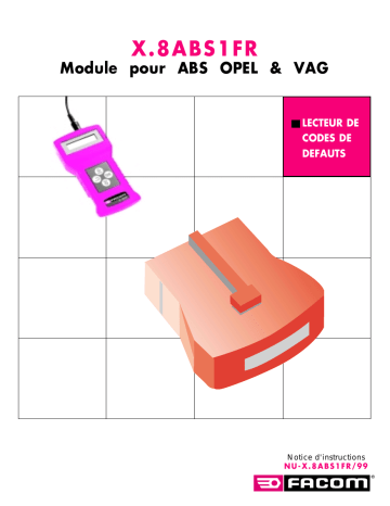 Facom X.8ABS1FR Manuel du propriétaire | Fixfr