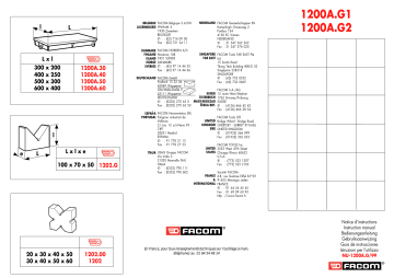 Facom 1200A.G1 Manuel du propriétaire | Fixfr